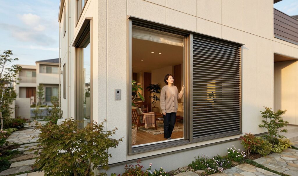 電動シャッターの場合の差額