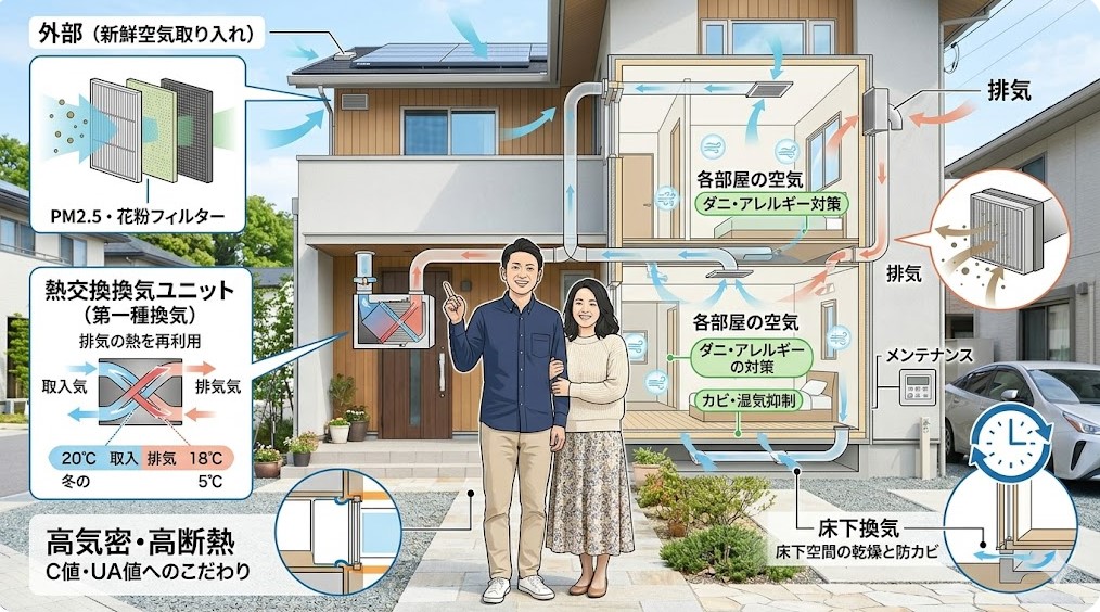 高気密・高断熱だからこそ起きる換気リスク