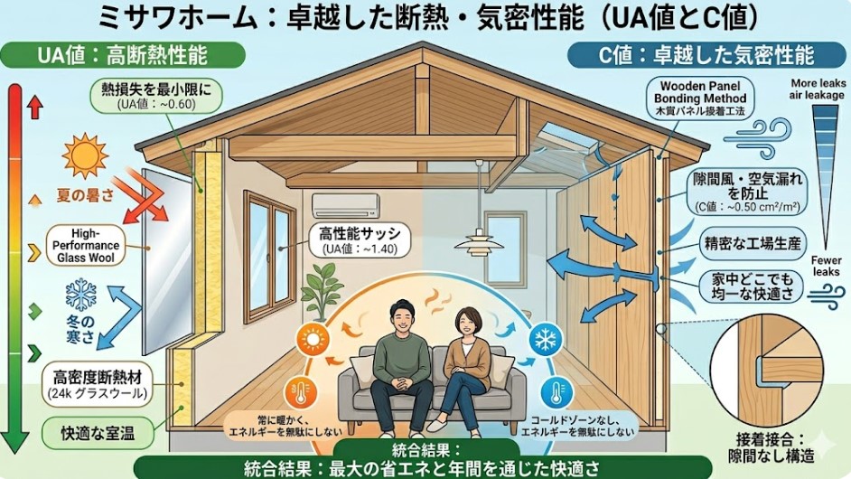 UA値と断熱等級の目安