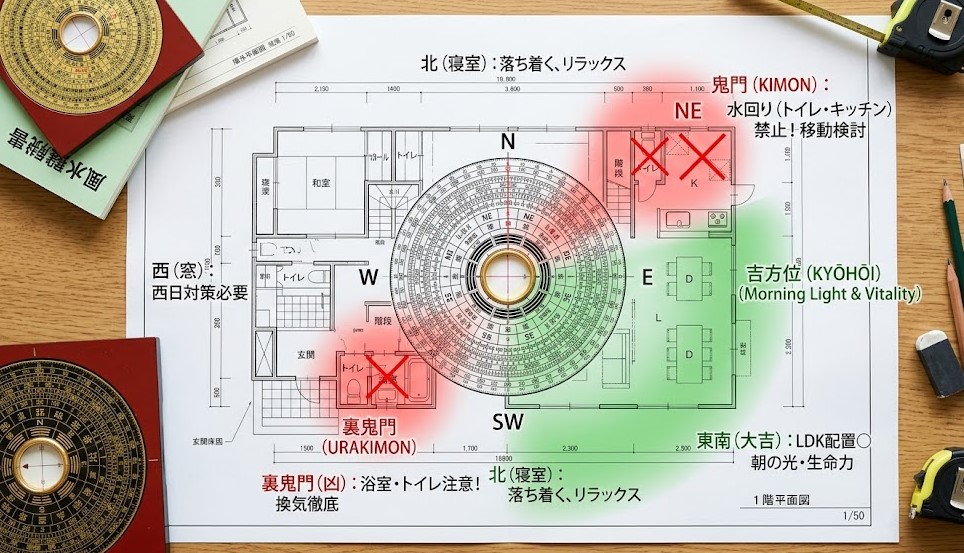 家相や方角などに問題があるケース