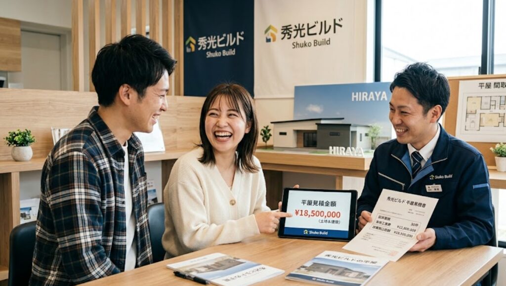 秀光ビルドの平屋の総額とその特徴